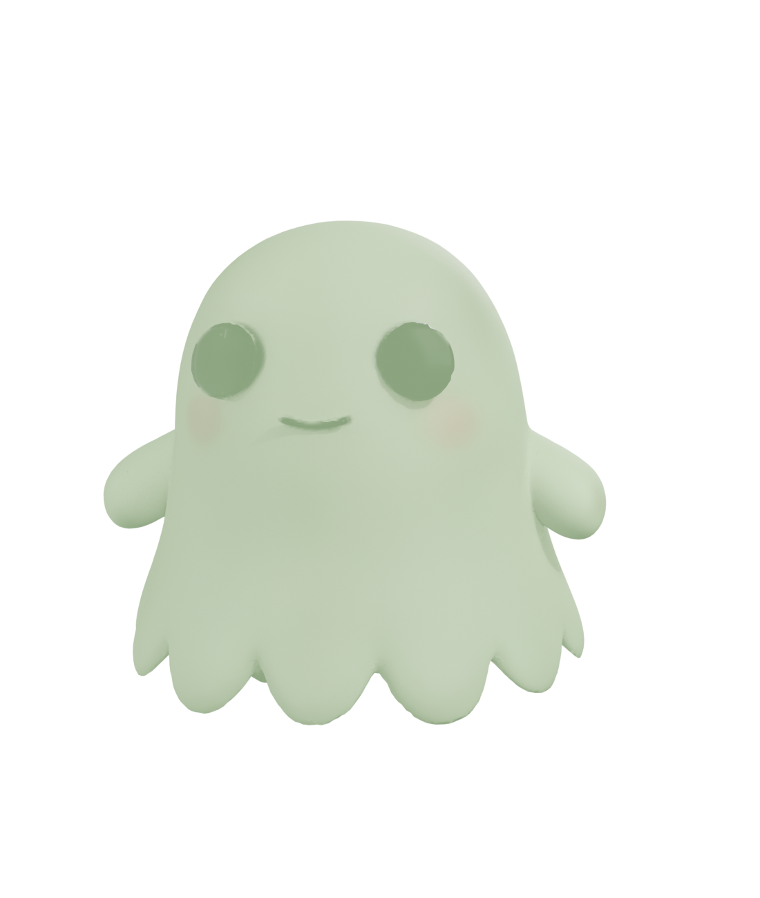 OBAKE figure in HOTARU, pale green glow-in-the-dark vinyl